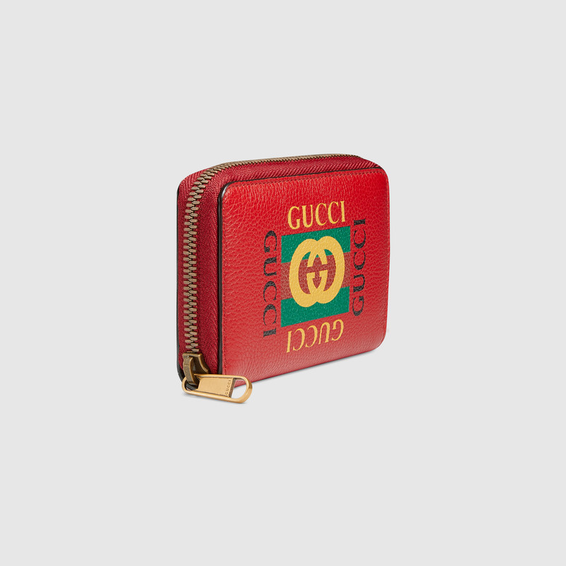 Gucci Print leather card case 496319 0GDAT 6461