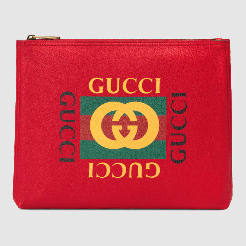 Gucci Print leather medium portfolio 500981 0GDAT 6461