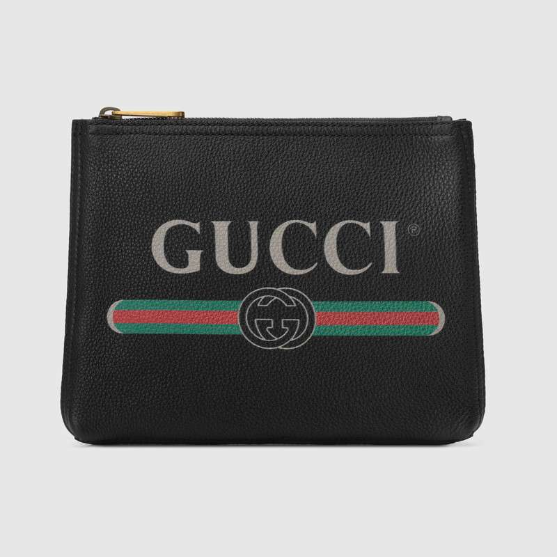 Gucci Print leather small portfolio 495665 0GCAT 8163