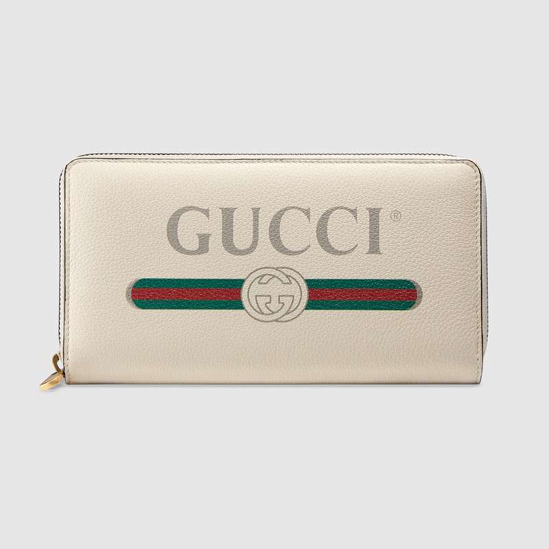 Gucci Print leather zip around wallet 496317 0GCAT 8820