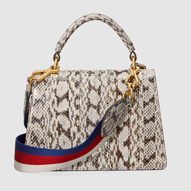 Gucci Queen Margaret small snakeskin top handle bag 476541 LOOVT 9575