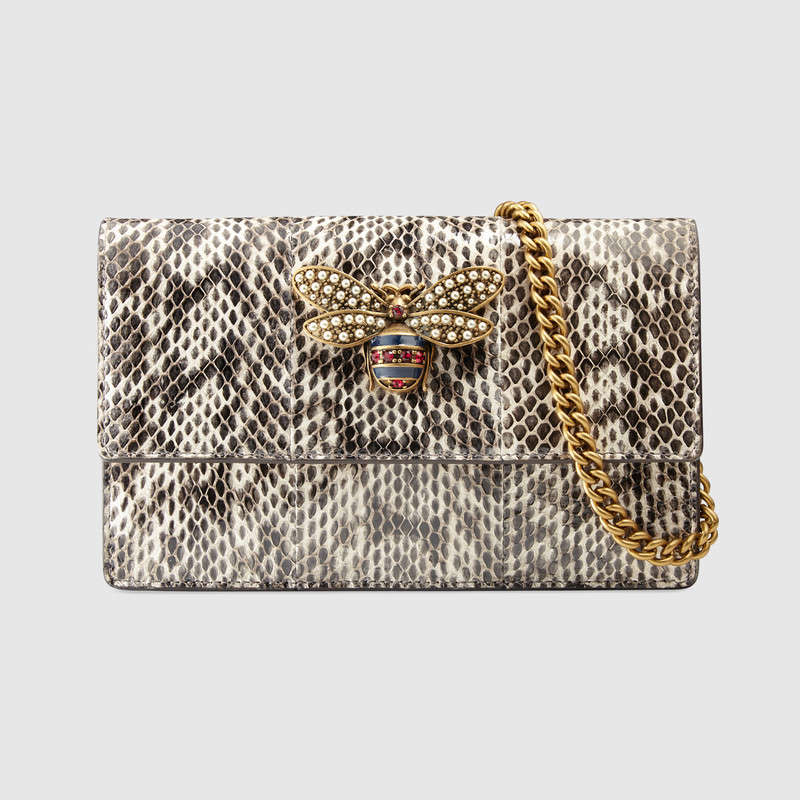 Gucci Queen Margaret snakeskin mini bag 476079 LOOQT 8058