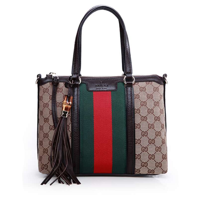 Gucci Rania Original GG Canvas Top Handle Bag