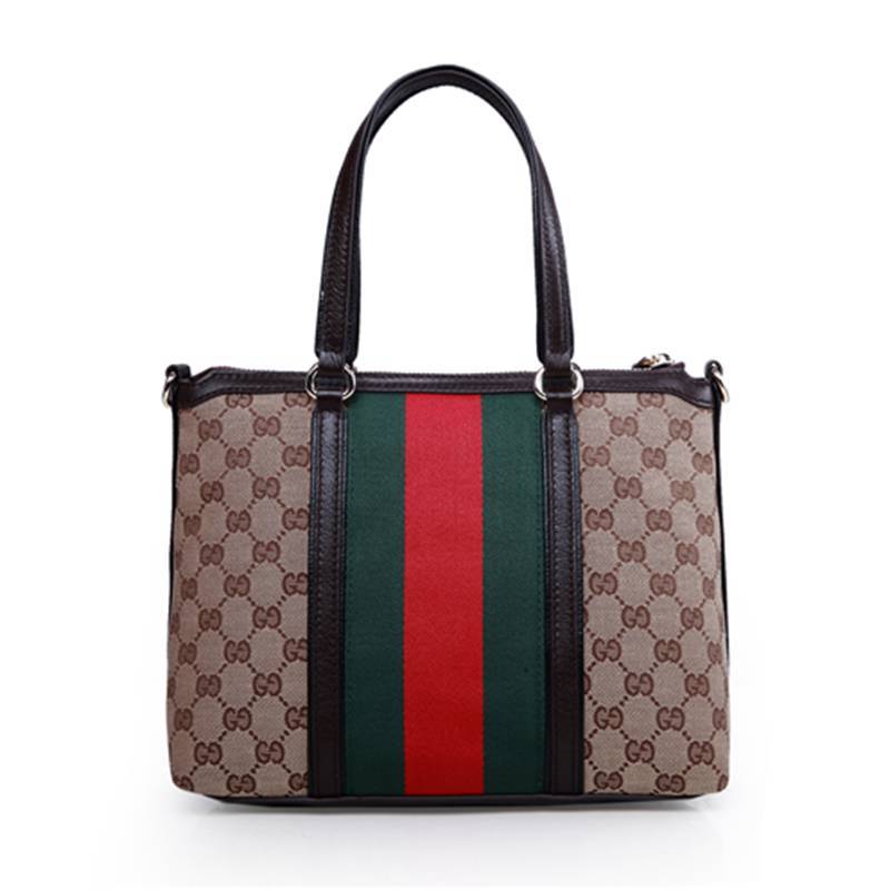 Gucci Rania Original GG Canvas Top Handle Bag