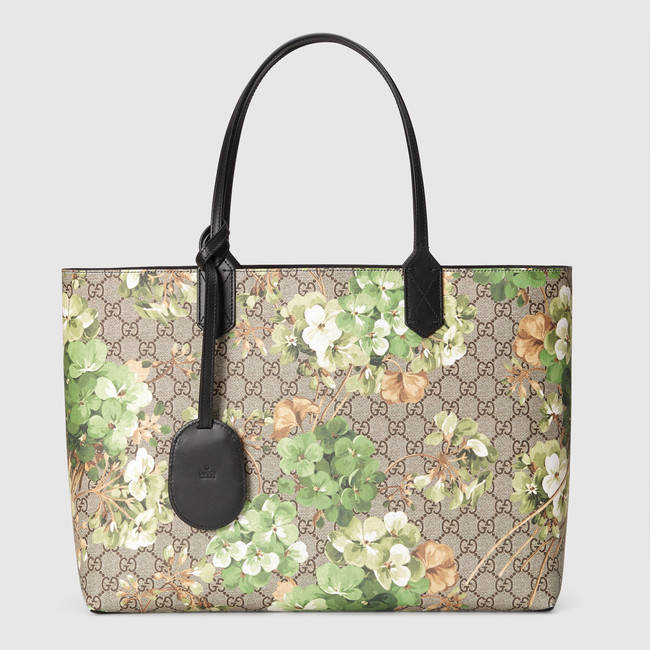 Gucci Reversible GG Blooms leather tote 368568 CU71X 8966