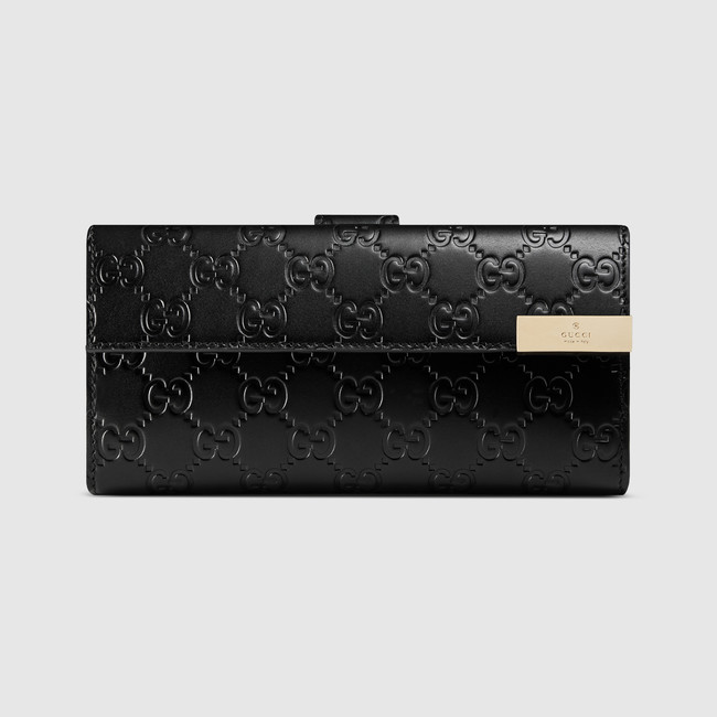 Gucci Signature continental wallet 257012 CWC1G 1000