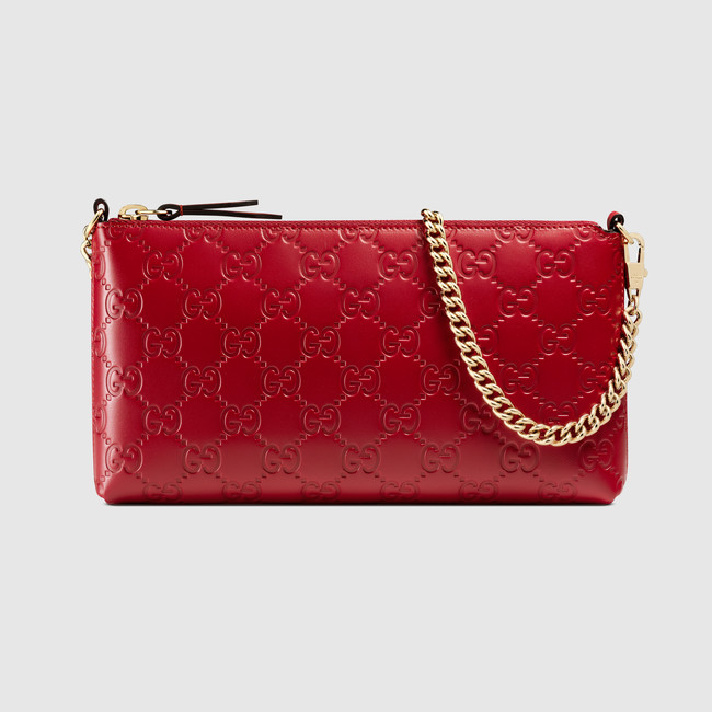 Gucci Signature wrist wallet 428449 CWC1G 6433