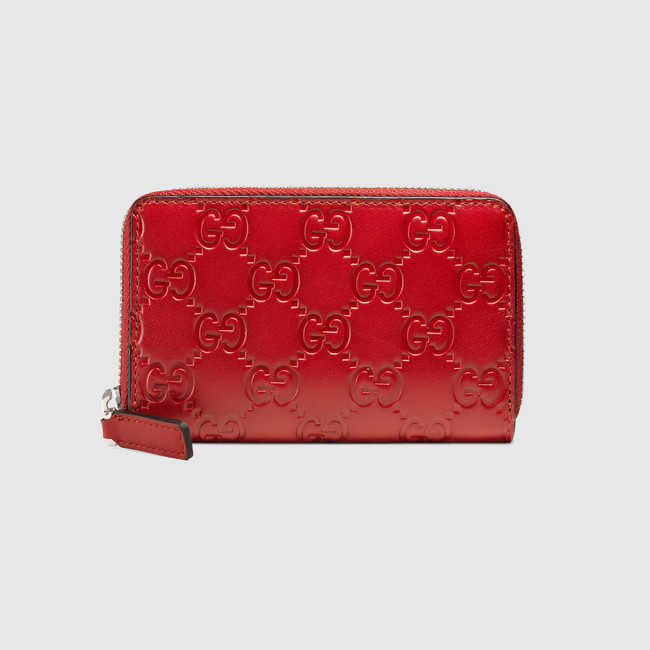 Gucci Signature zip around card case 255452 CWC1N 6433