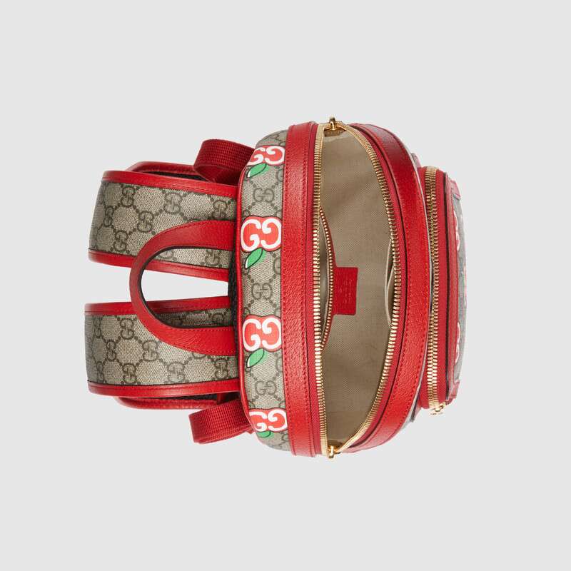 Gucci Small backpack with GG Apple print 601296 2EVCG 8604