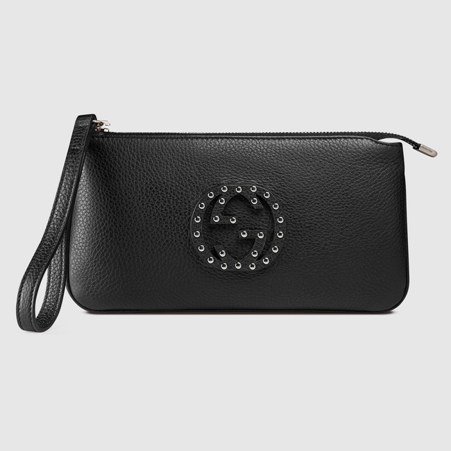 Gucci Soho leather wristlet 295840 A88MN 1000