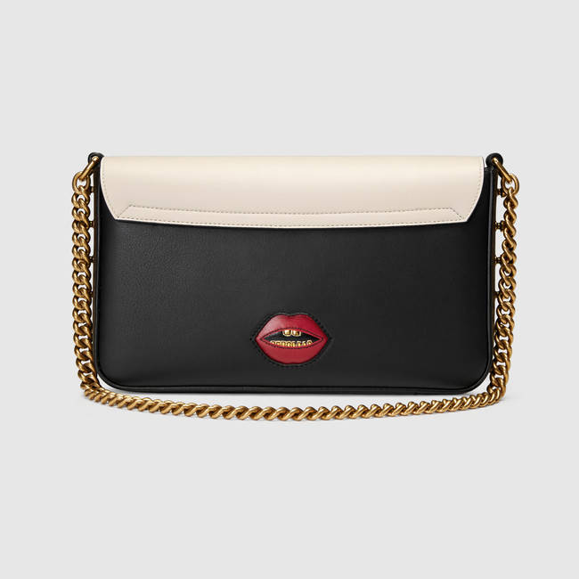 Gucci Studded leather chain shoulder bag 432410 DLXST 8773