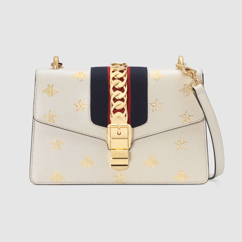 Gucci Sylvie Bee Star small shoulder bag 524405 DJ2RG 8963