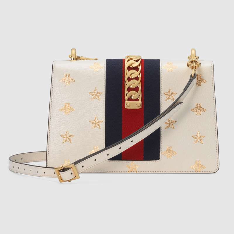 Gucci Sylvie Bee Star small shoulder bag 524405 DJ2RG 8963