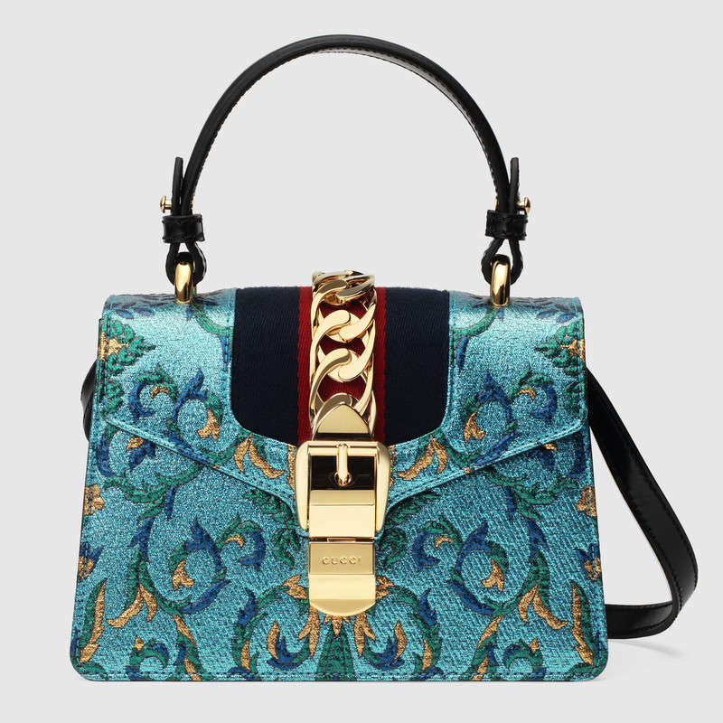 Gucci Sylvie brocade mini bag 472107 K9MLG 4978