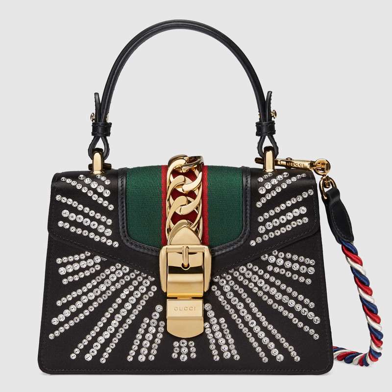 Gucci Sylvie crystal mini bag 470270 9AAQG 8720