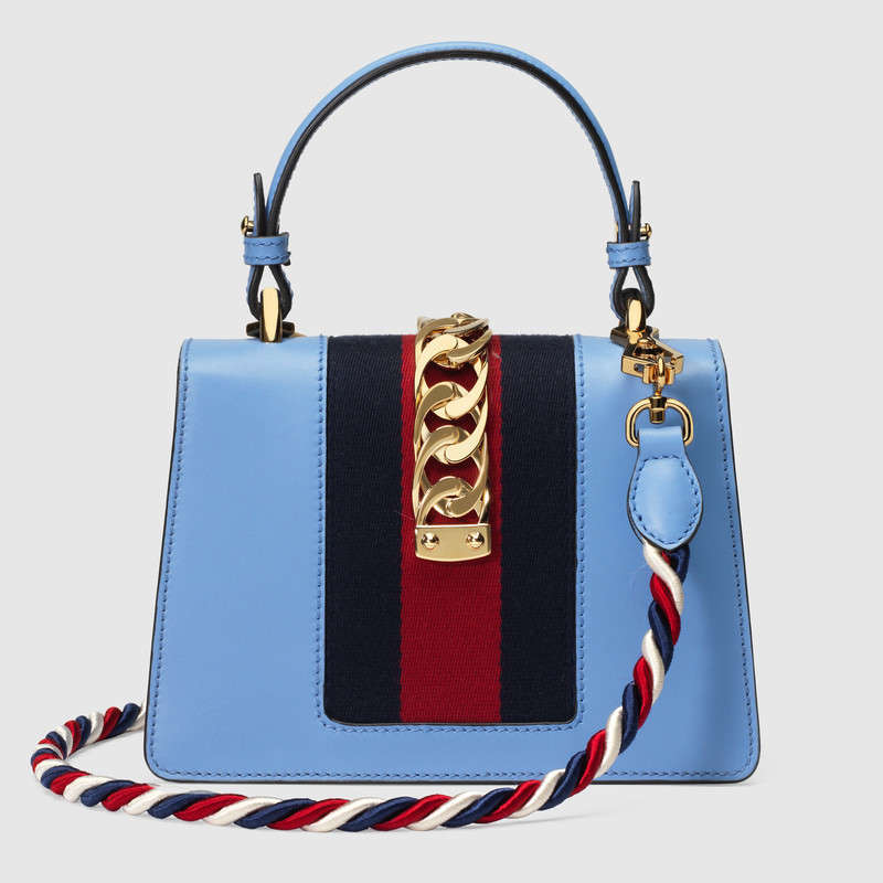 Gucci Sylvie leather mini bag 470270 D4ZAG 4367