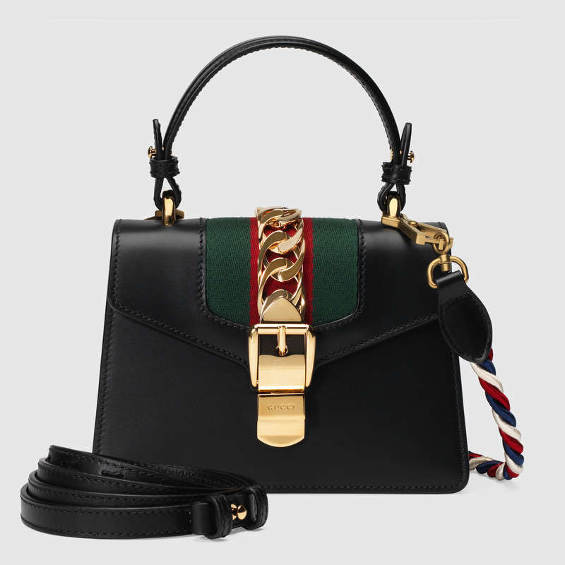 Gucci Sylvie leather mini bag 470270 D4ZAG 8015