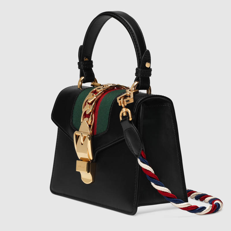 Gucci Sylvie leather mini bag 470270 D4ZAG 8015