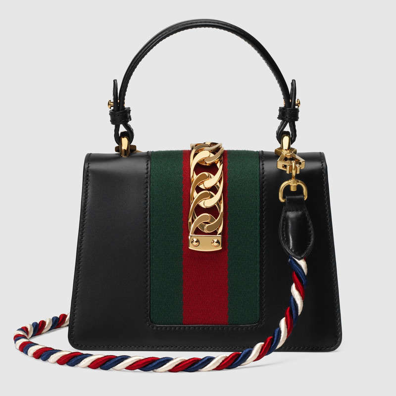 Gucci Sylvie leather mini bag 470270 D4ZAG 8015