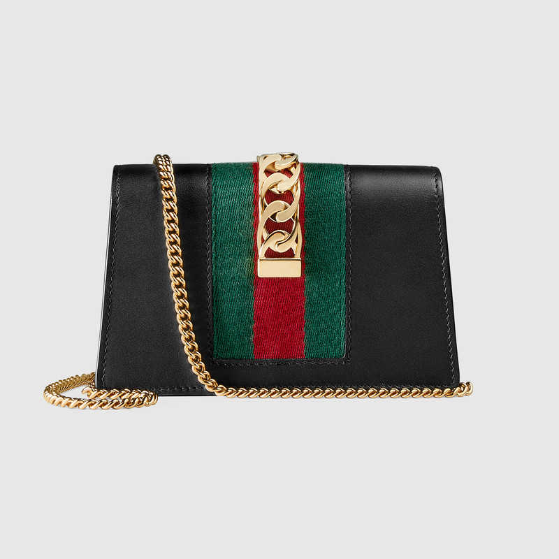 Gucci Sylvie leather mini chain bag 494646 CWLSG 1060