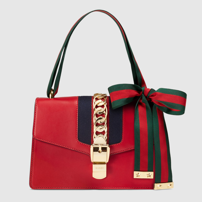 Gucci Sylvie leather shoulder bag 421882 CVLEG 8604