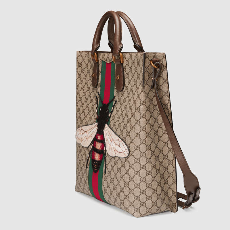 Gucci Web Animalier GG Supreme tote with bee 437549 K2LWT 8967