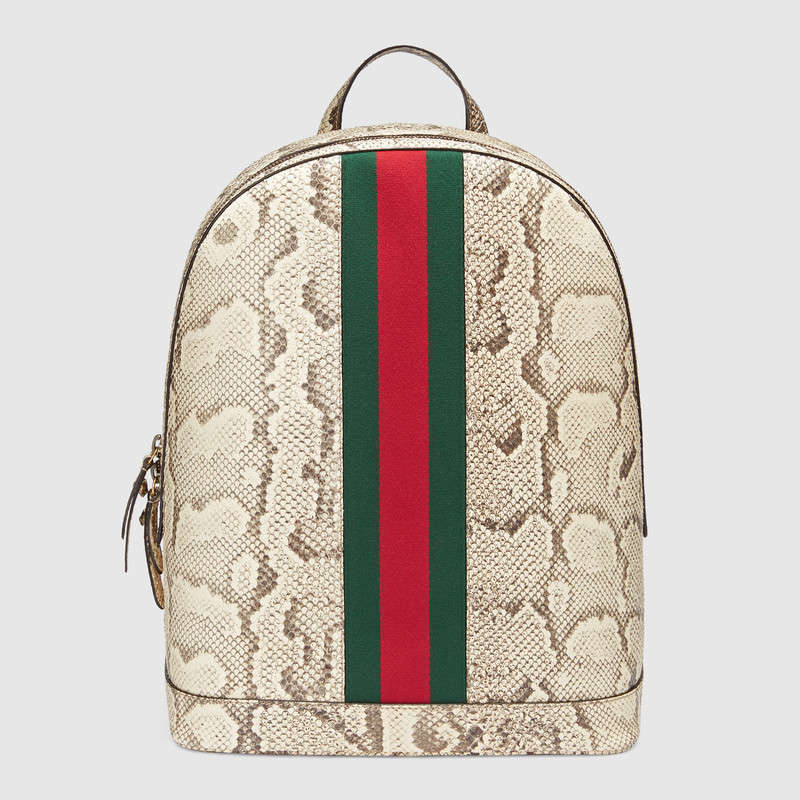 Gucci Web Animalier python backpack 442892 LRO2T 9386