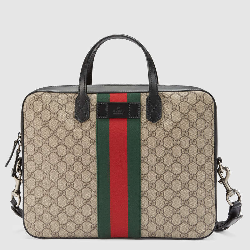 Gucci Web GG Supreme briefcase 387102 KHNGN 9692