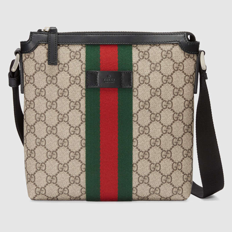 Gucci Web GG Supreme flat messenger 471454 KHNGN 9692