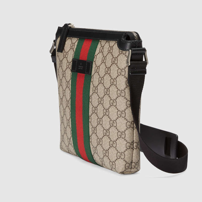 Gucci Web GG Supreme flat messenger 471454 KHNGN 9692