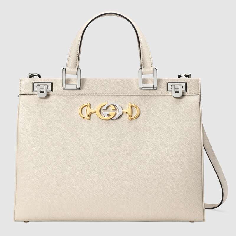 Gucci Zumi grainy leather medium top handle bag 564714 1B90X 9022