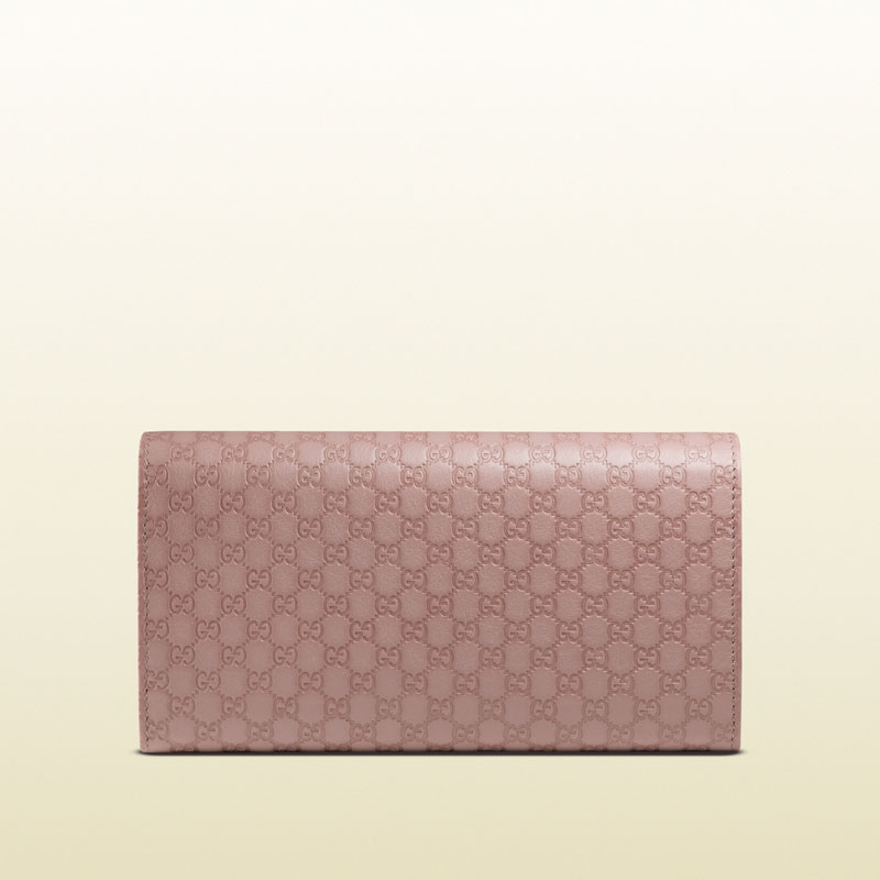 Gucci bow microguccissima leather continental wallet