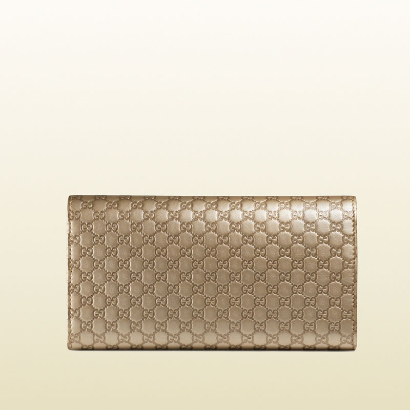 Gucci bow microguccissima leather continental wallet