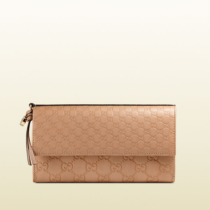 Gucci bree guccissima leather continental wallet