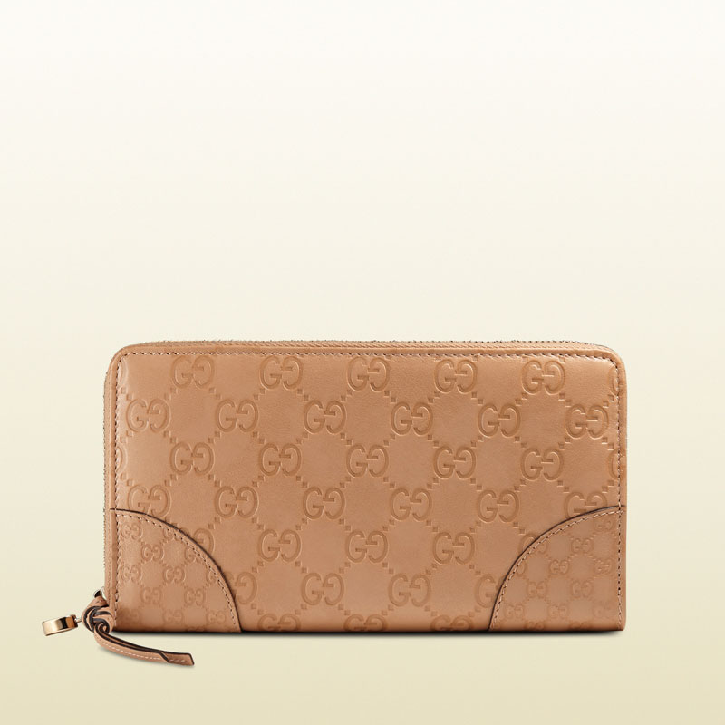 Gucci bree guccissima leather zip around wallet