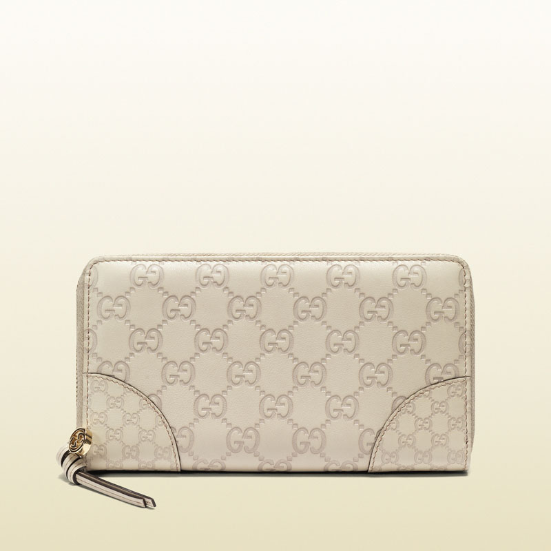 Gucci bree guccissima leather zip around wallet