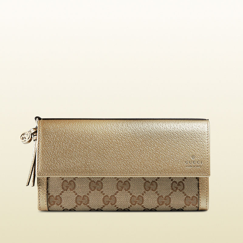 Gucci bree original GG canvas continental wallet