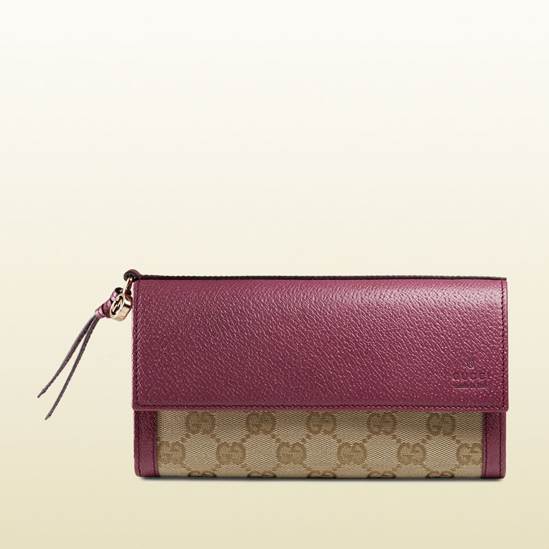 Gucci bree original GG canvas continental wallet