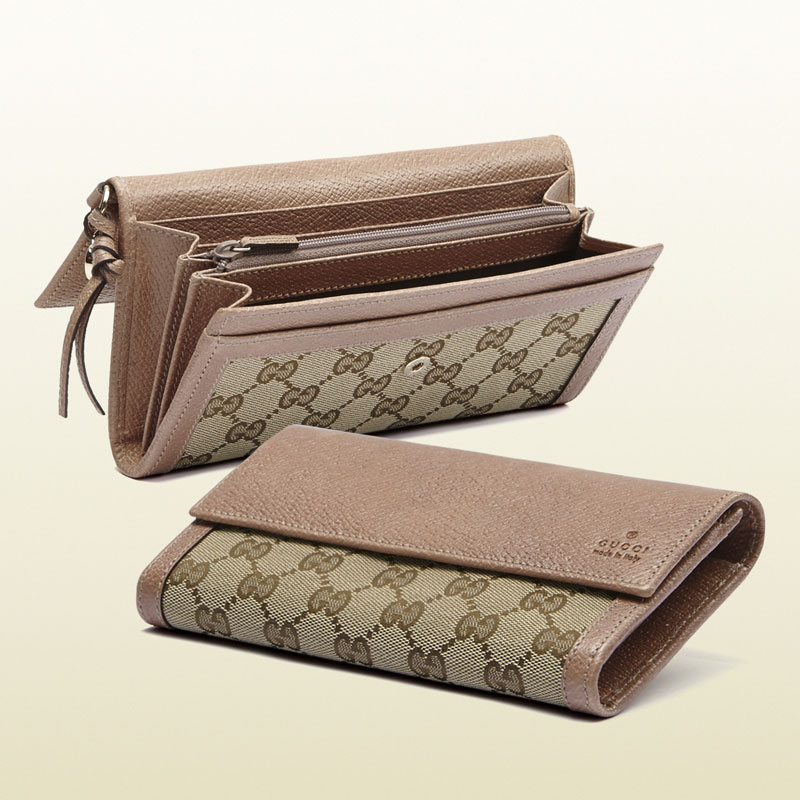 Gucci bree original GG canvas continental wallet