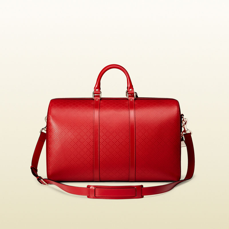 Gucci bright diamante leather medium duffel