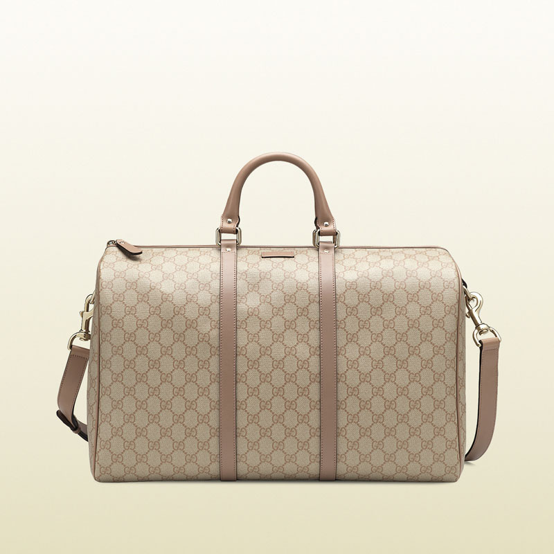 Gucci gg supreme canvas carry-on duffel bag