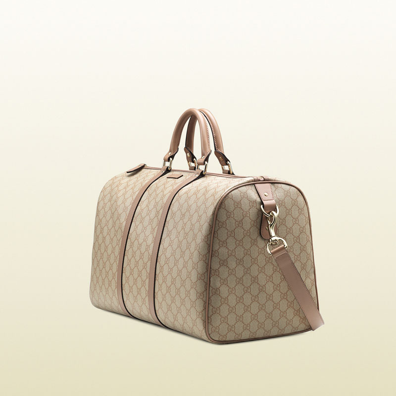 Gucci gg supreme canvas carry-on duffel bag