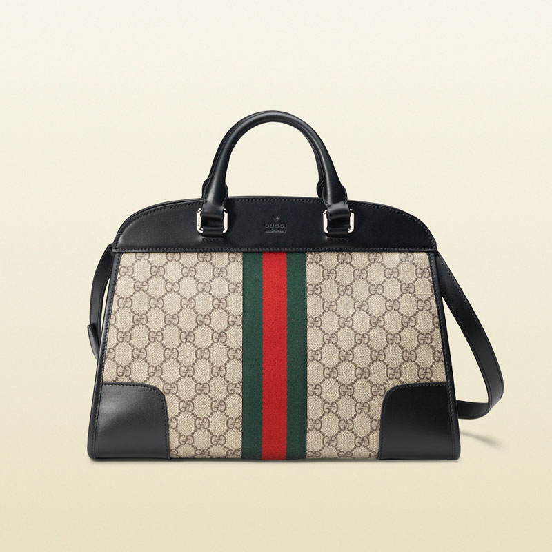 Gucci gg supreme canvas duffel tote