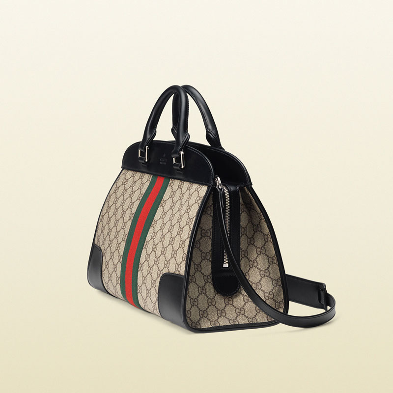 Gucci gg supreme canvas duffel tote