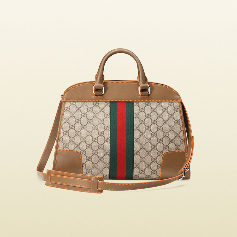 Gucci gg supreme canvas duffel tote