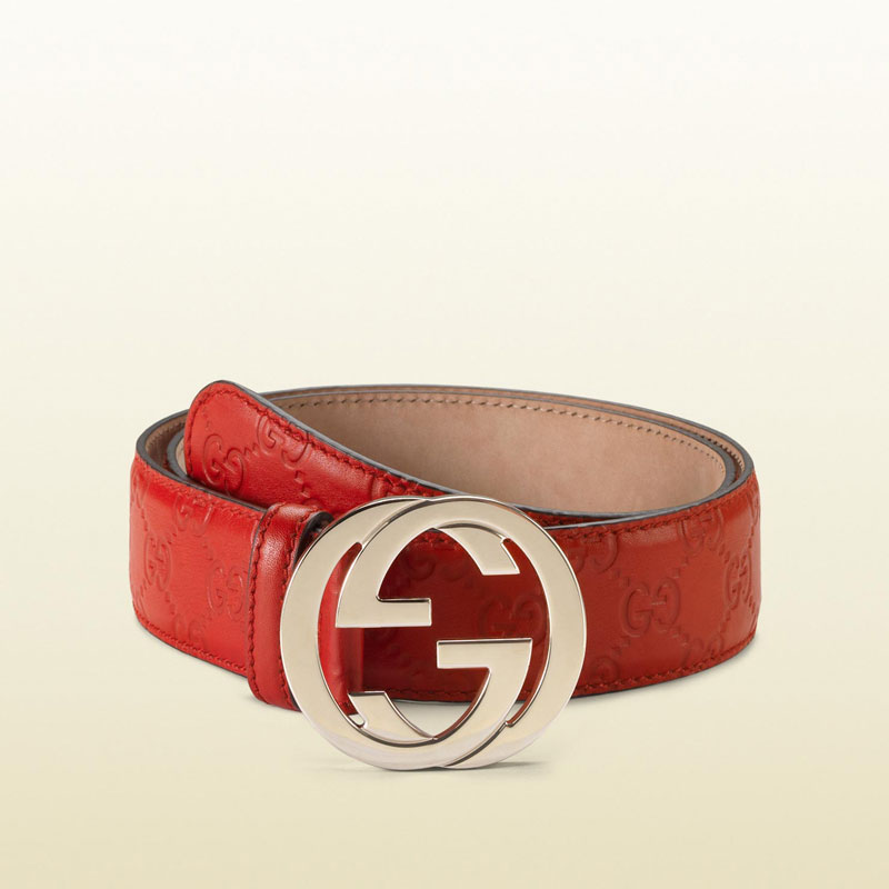 Gucci guccissima leather belt with interlocking G buckle 114876 AA61G 6523