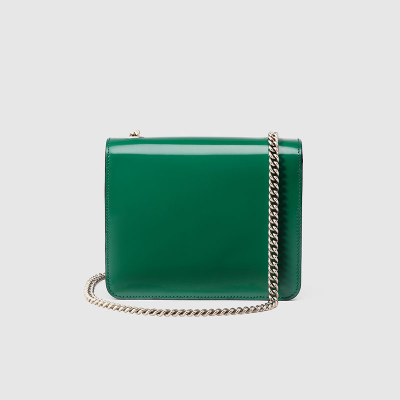 Gucci interlocking polished leather shoulder bag