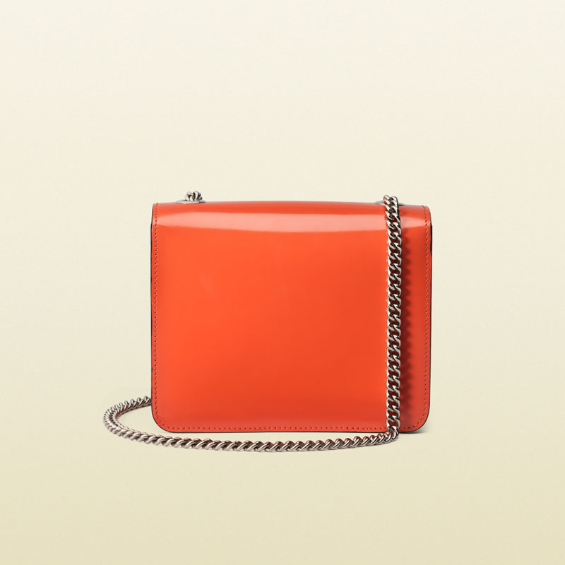 Gucci interlocking polished leather shoulder bag