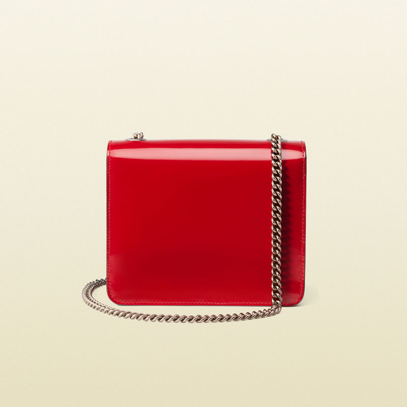 Gucci interlocking polished leather shoulder bag