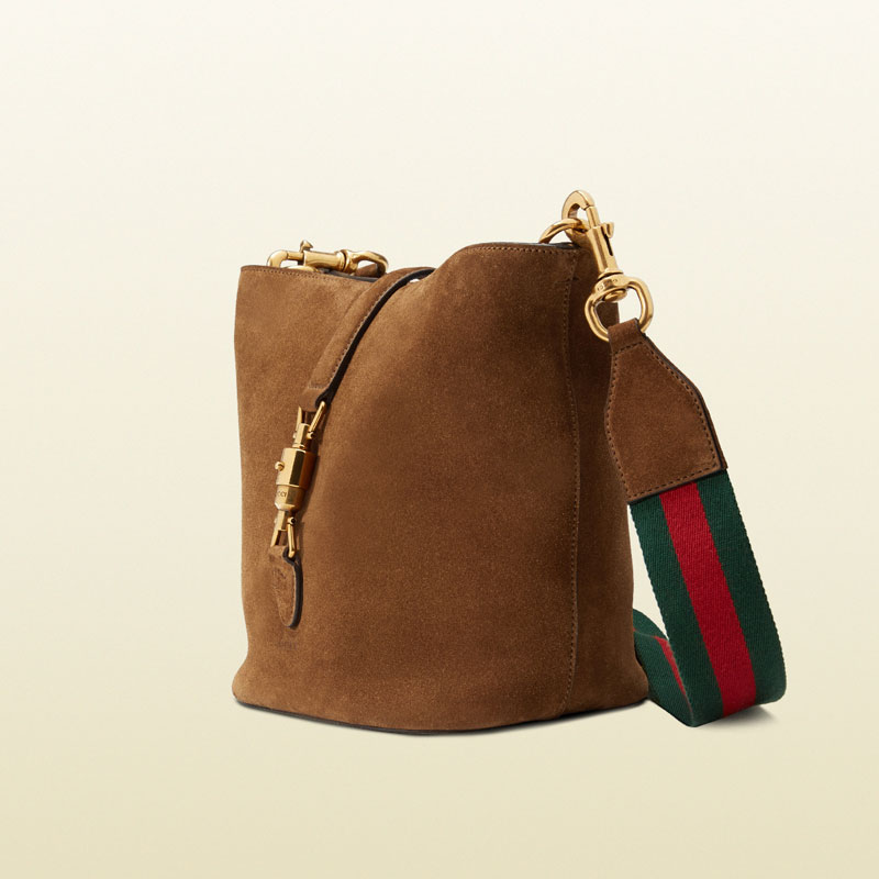 Gucci jackie soft leather bucket bag